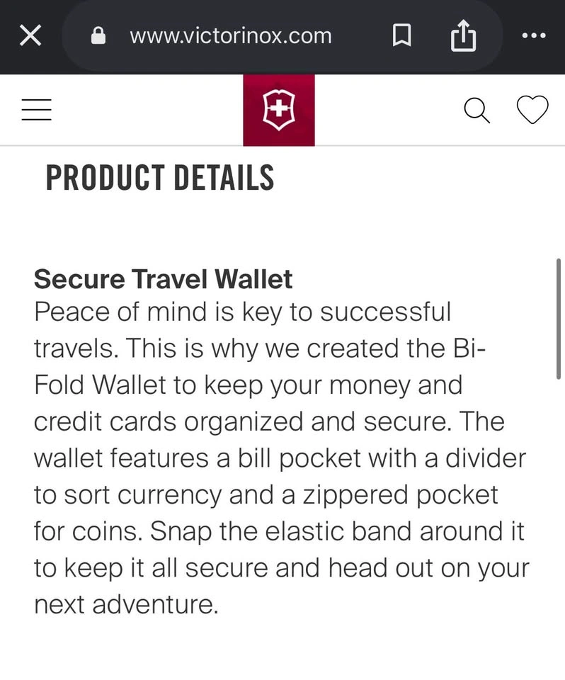 Victorinox Travel Accessories 5.0 Bi-Fold Wallet - photo 5