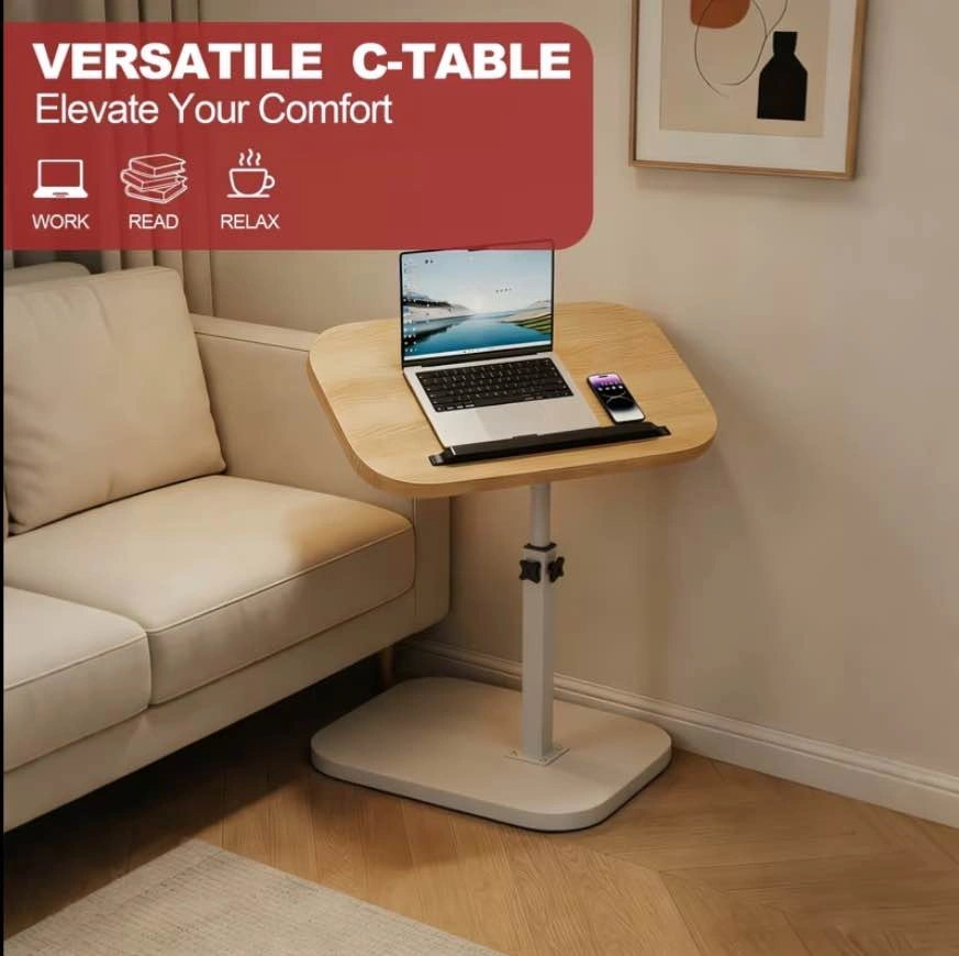 Brand New Adjustable C-Shaped Side Table – Sealed in Original Pa - photo 5