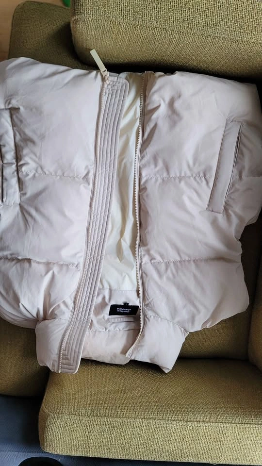 Musinsa Standard Puffer Padding Vest (Light Beige, Size S) - photo 3