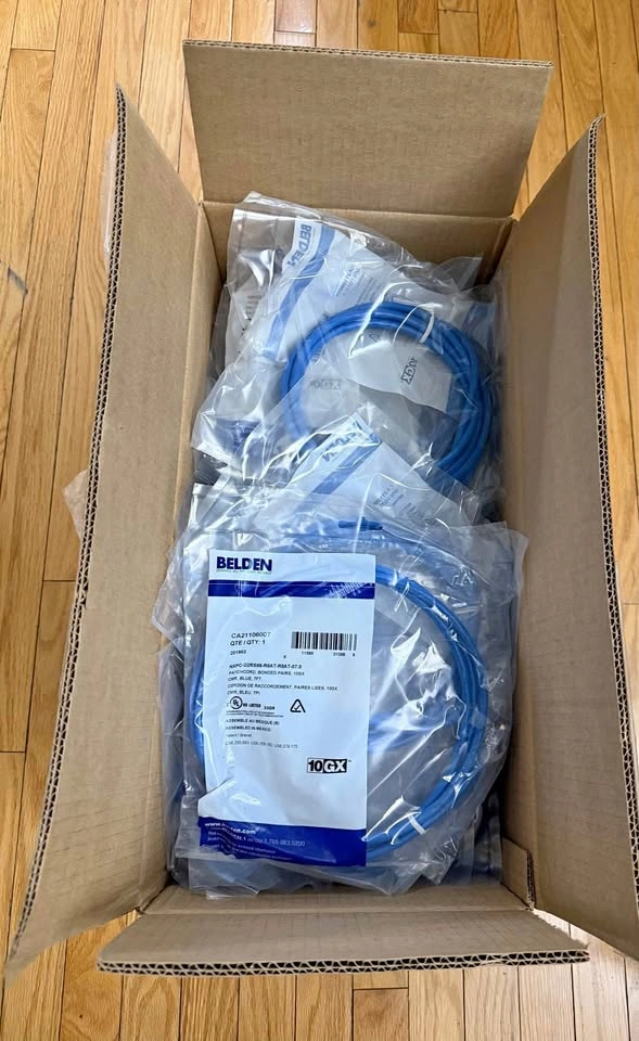 BRAND NEW BELDEN CAT 6A ETHERNET NETWORK CABLES