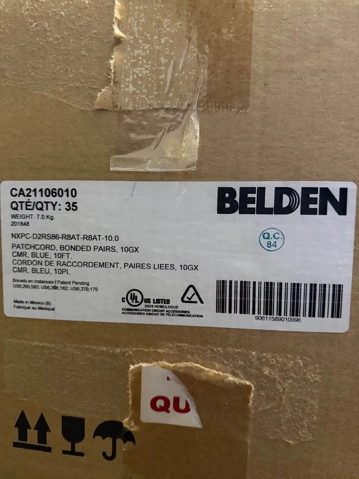 BRAND NEW BELDEN CAT 6A ETHERNET NETWORK CABLES - photo 2