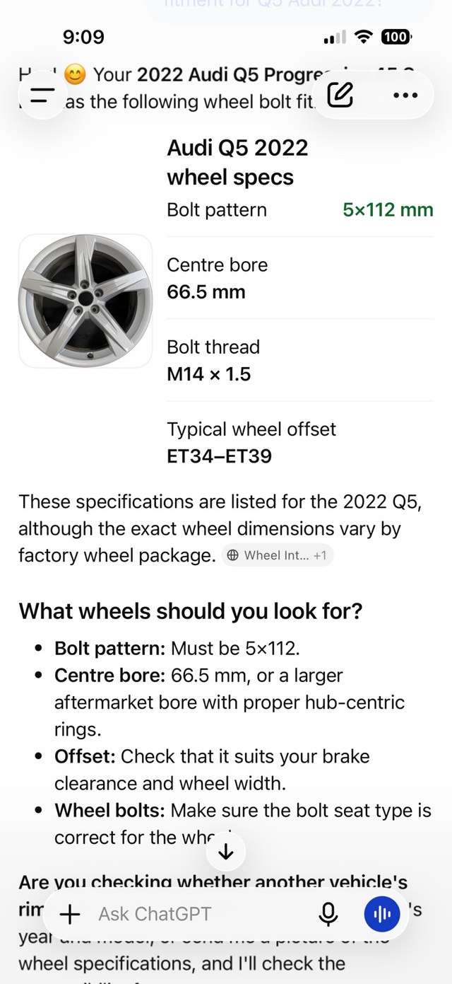 Winter tires for Audi Q5 235/65 R17 5x112 - photo 4