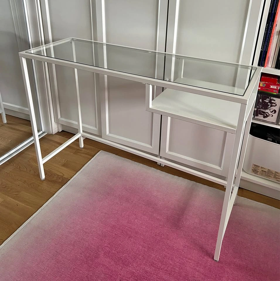 Mcm style ikea glass table
