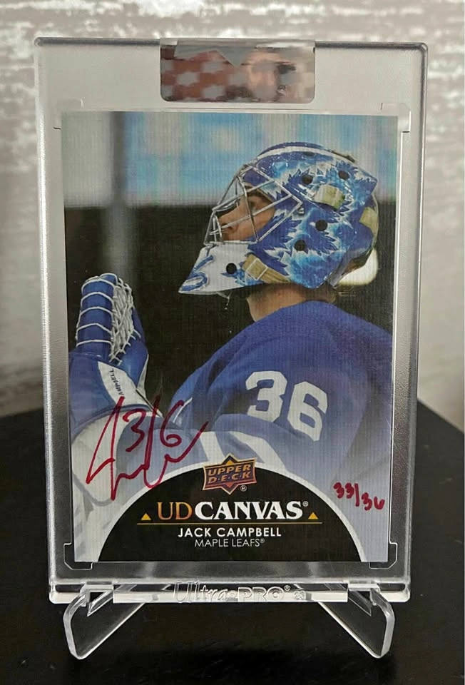 Jack Campbell 2021-22 Upper Deck Clear Cut #CS-JC Autograph /36