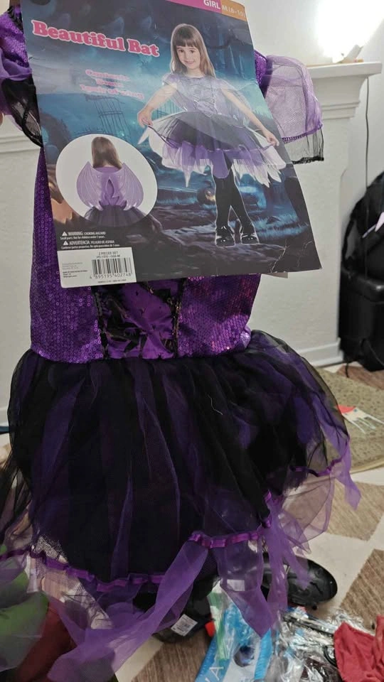 Beautiful Bat Girl's Costume Size M (8-10) - photo 2