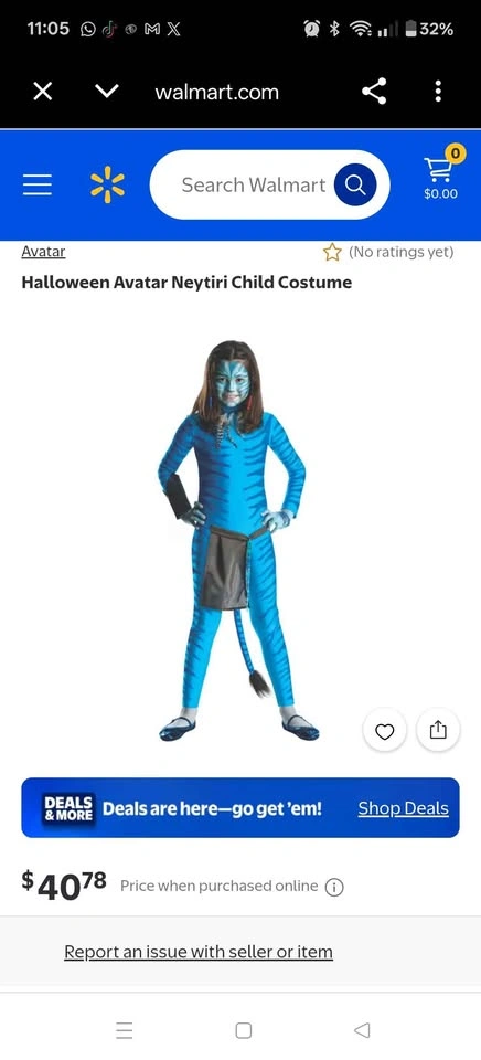 Avatar Na'vi Costume