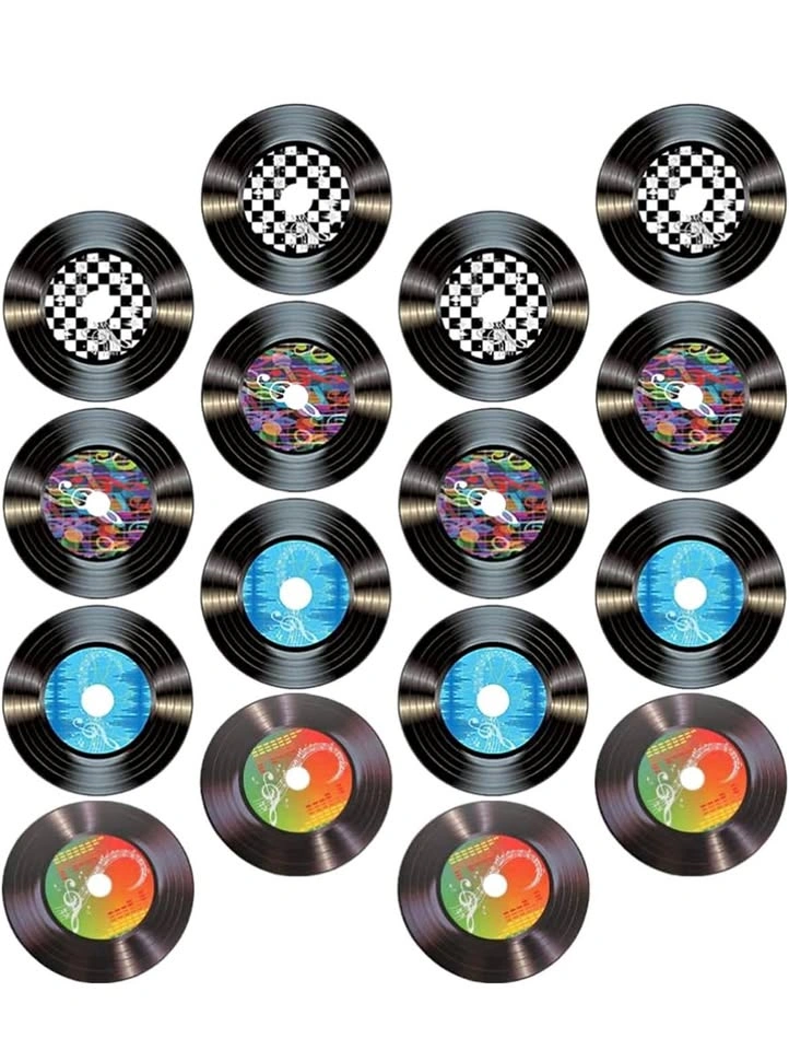 16 pcs vinyl records wall decor