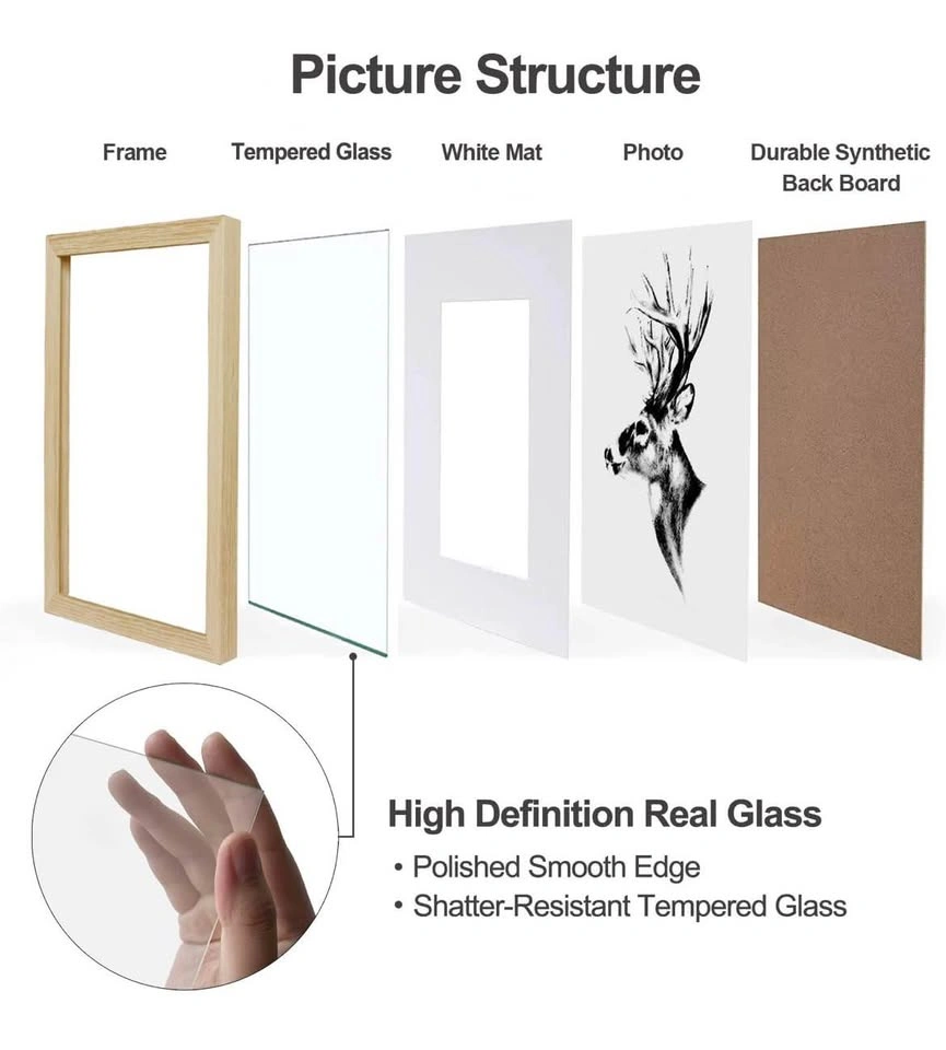 12x16 Picture Frame with Mat for 8.5x11 Set of 2 - photo 3