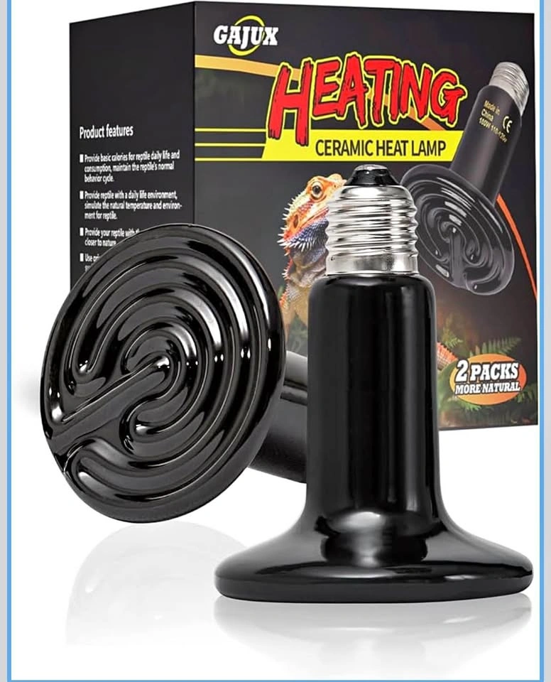 Ceramic heat lamp for reptile pack of 2