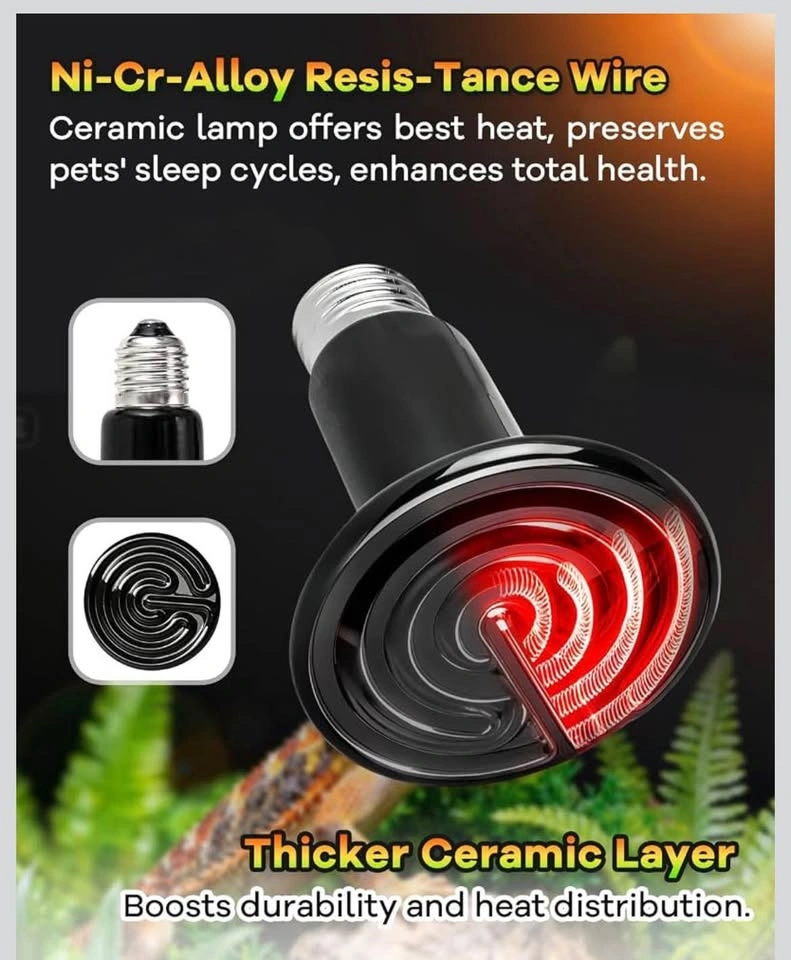 Ceramic heat lamp for reptile pack of 2 - photo 4
