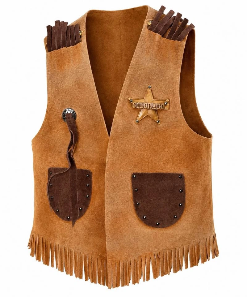 Kids Cowboy/cowgirl costume genuine leather by Craighead & Co.