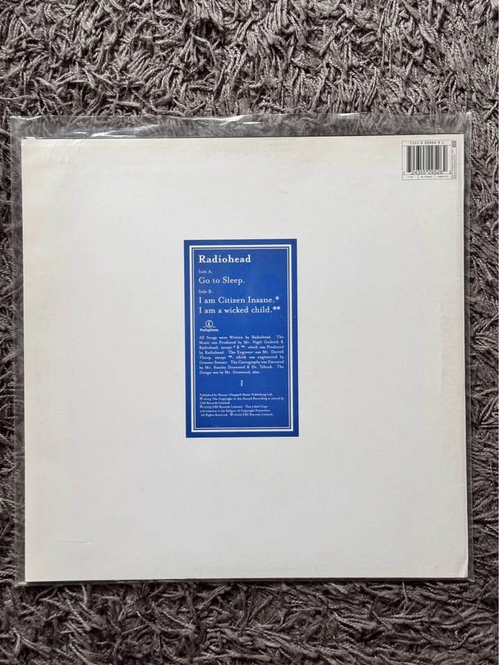 Radiohead - Go To Sleep 12” vinyl RARE - photo 2