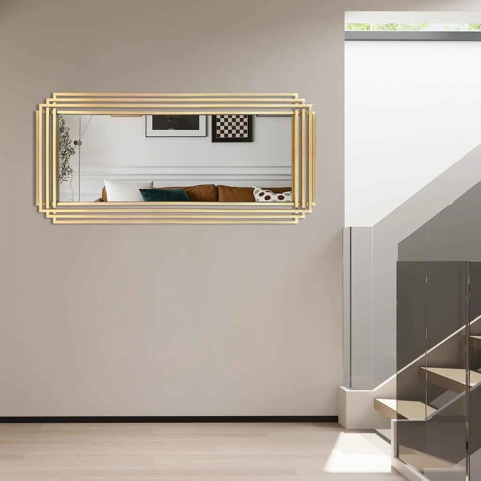 New Stunning Gold Art Deco Mirror - photo 2