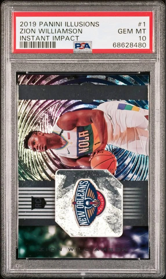 2019 Panini Illusions Zion Williamson Instant Impact Rookie RC P