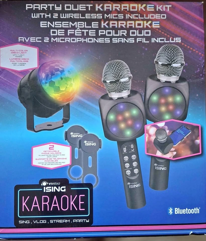 Bluetooth disco light karaoke set