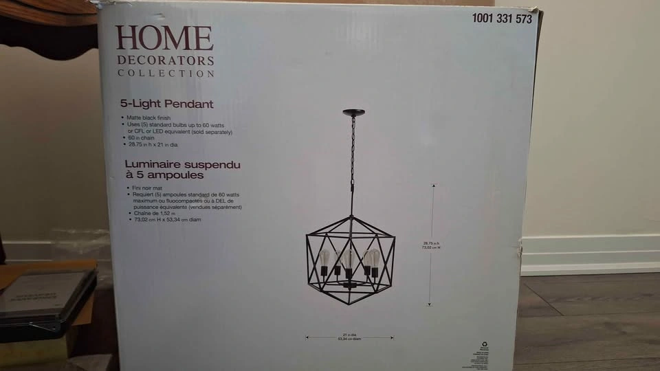 5 Light pendant/Chandelier - photo 2