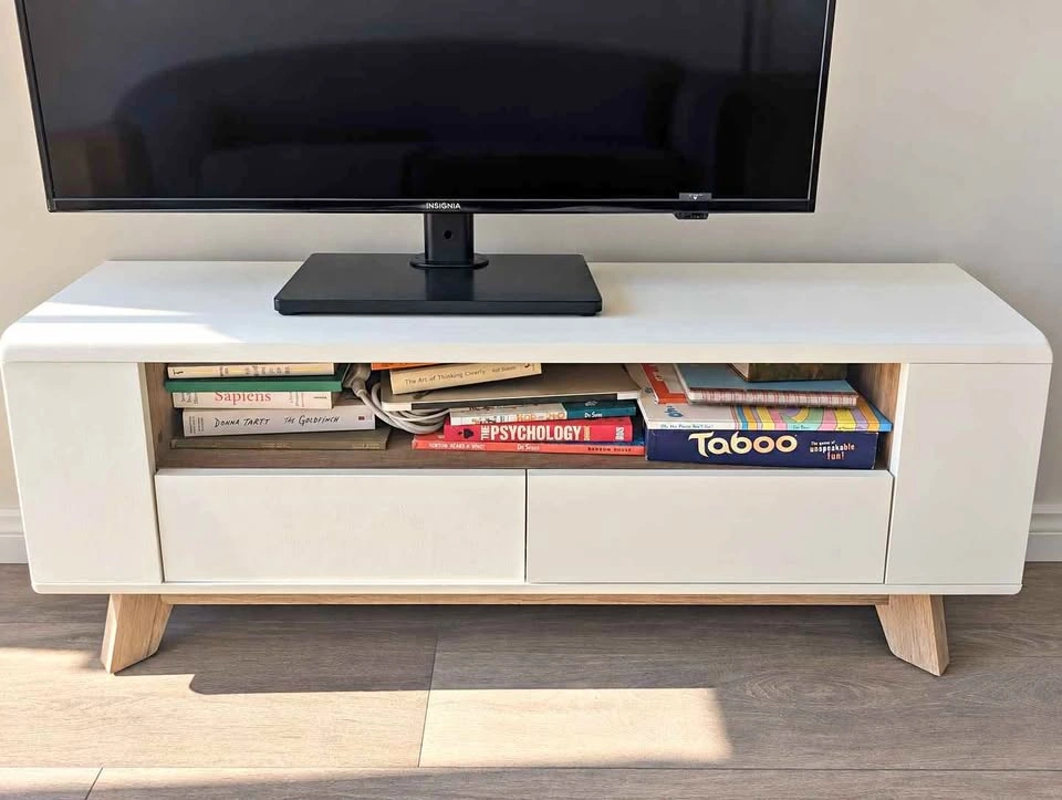 Structube White Media Console | Moving Sale