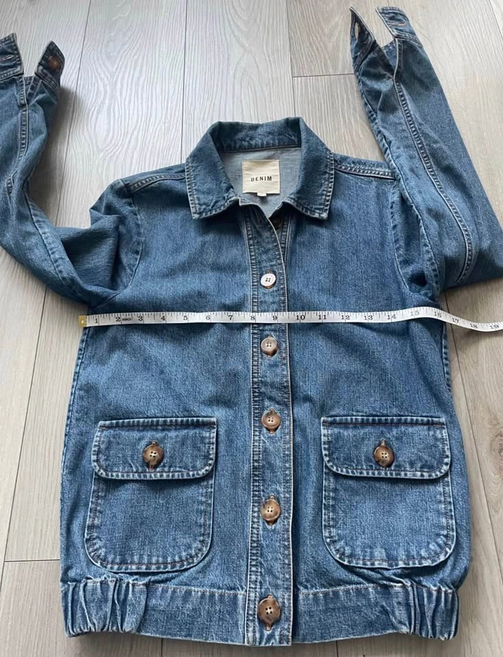 Sézane denim blouson, FR 34 / XS - photo 3