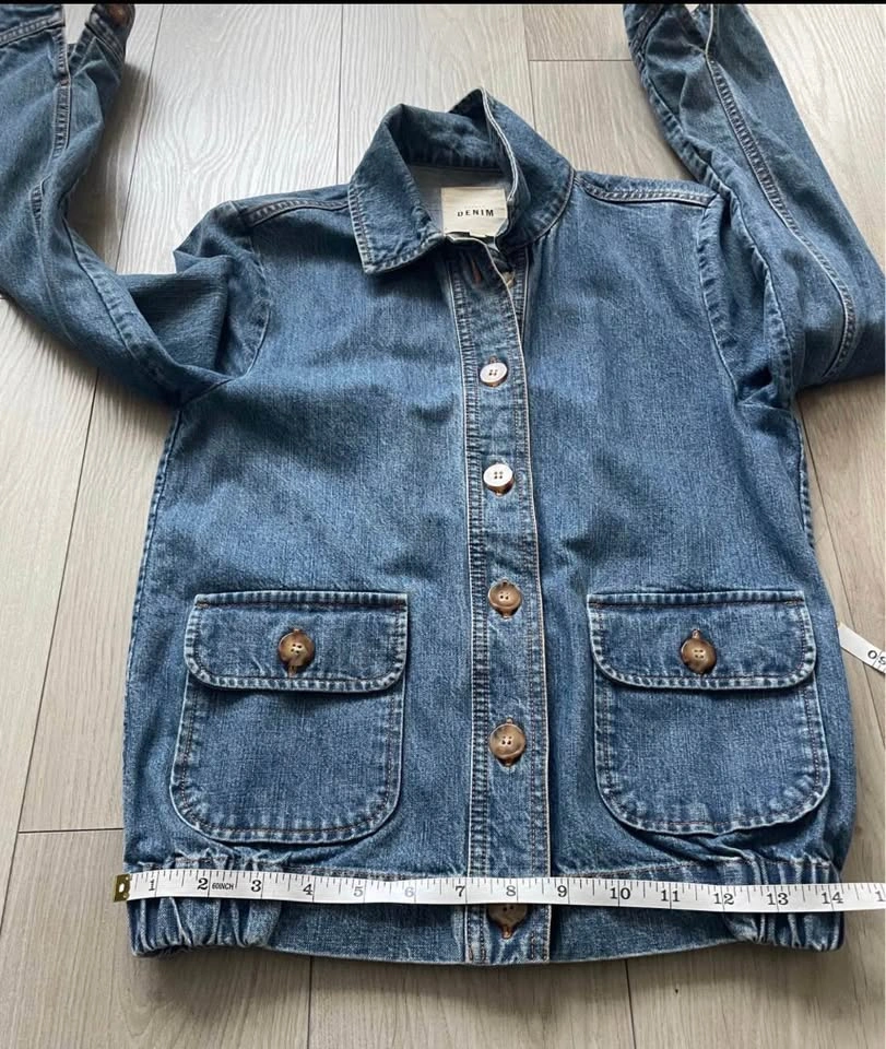Sézane denim blouson, FR 34 / XS - photo 5