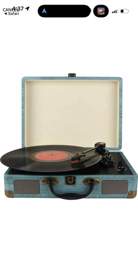 Fektik Vinyl Record Player 3 speed With Speaker - Bluetooth