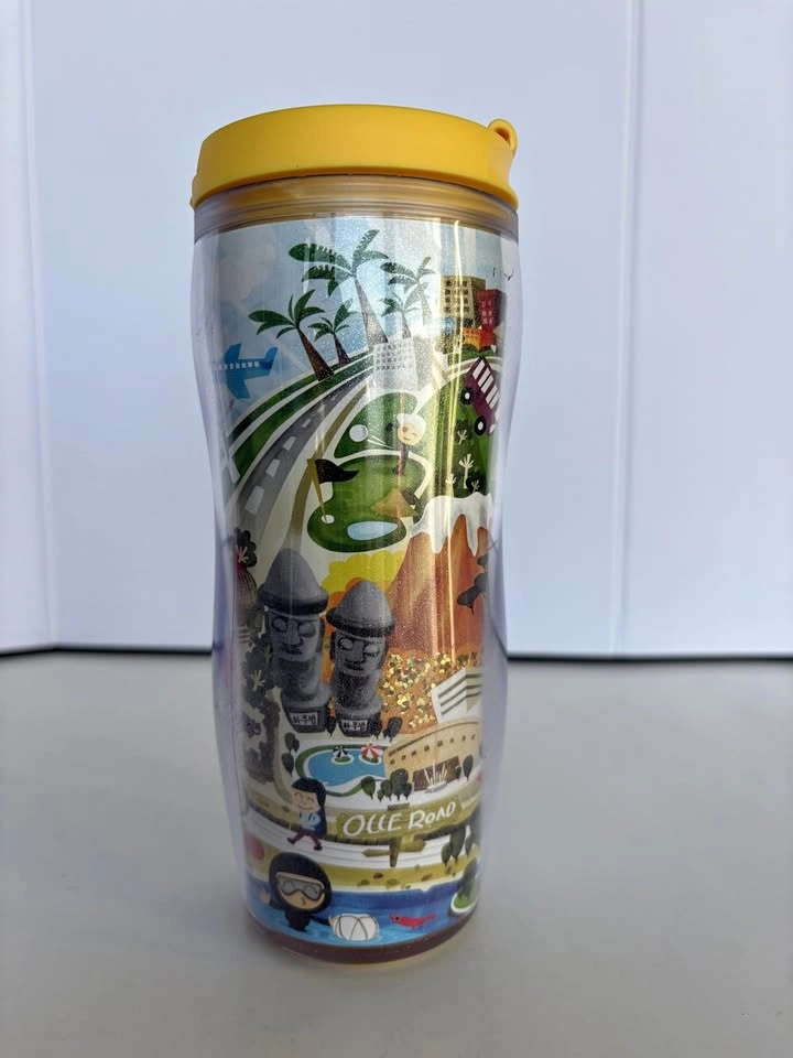 NEW Starbucks Korea Jeju Tumbler 355ml 2012 Yellow Lid