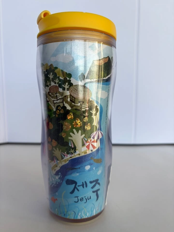 NEW Starbucks Korea Jeju Tumbler 355ml 2012 Yellow Lid - photo 3