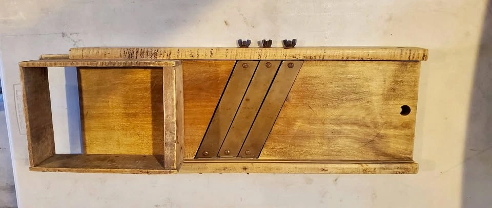 Antique German 3 Blade Mandolin Slaw Cutter/ Cabbage Slicer