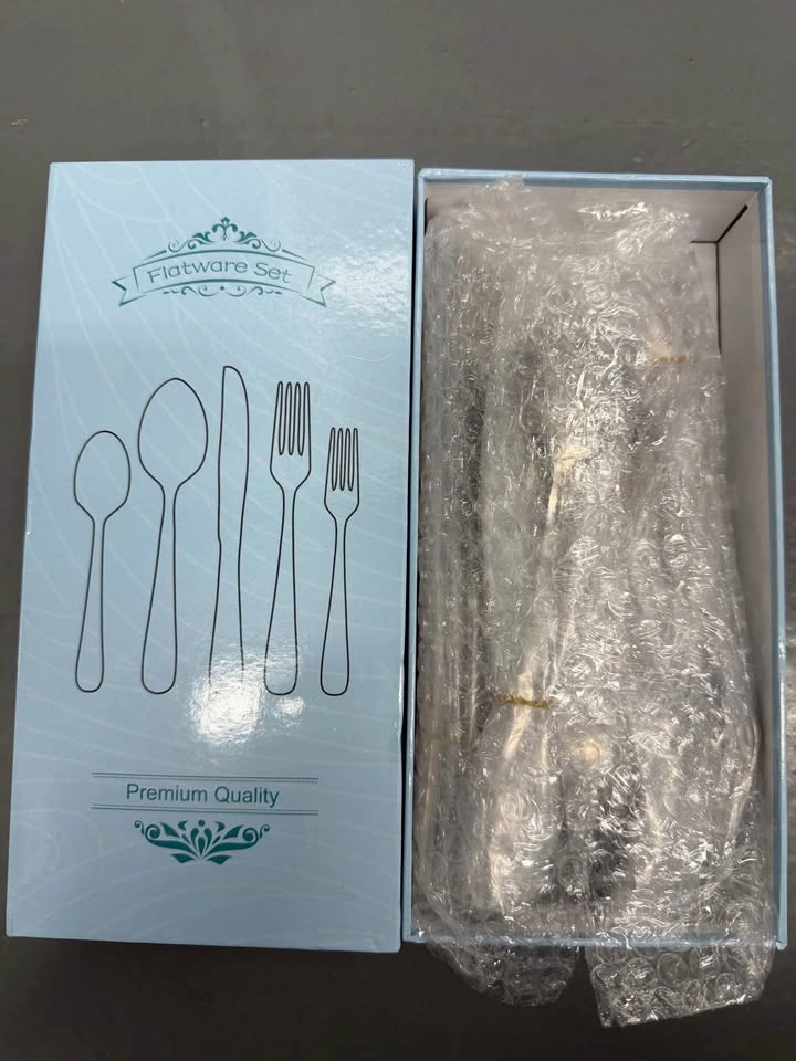 NEW 40-Piece Stainless Steel Flatware Set – Service for 8 - photo 2