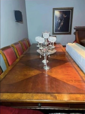 Ethan Allen Solid Wood Dining Table with 6 Chairs - photo 2