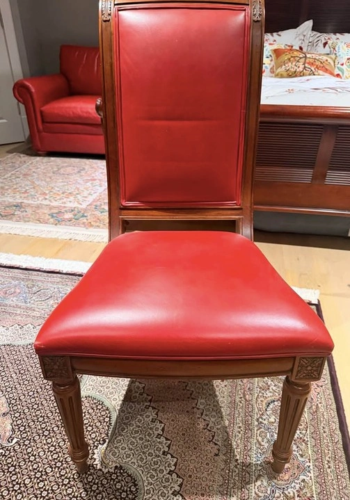 Ethan Allen Solid Wood Dining Table with 6 Chairs - photo 3