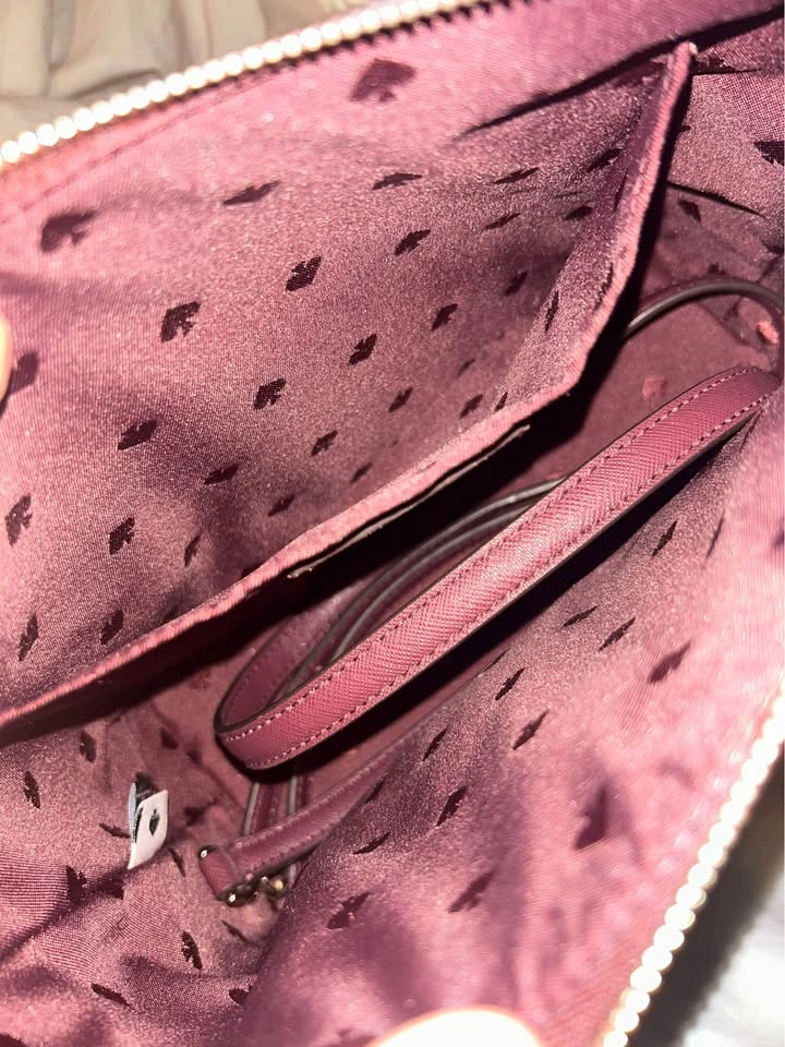 Kate Spade New York Burgundy Glitter Satchel - photo 3