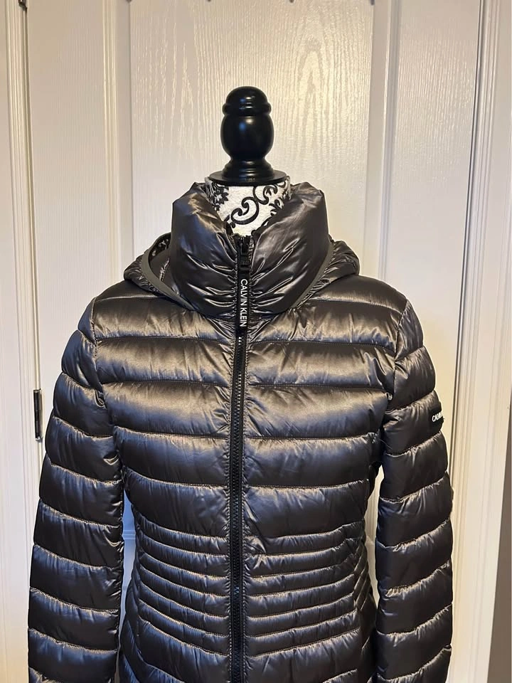 Calvin Klein Long Hooded Puffer Coat - photo 3