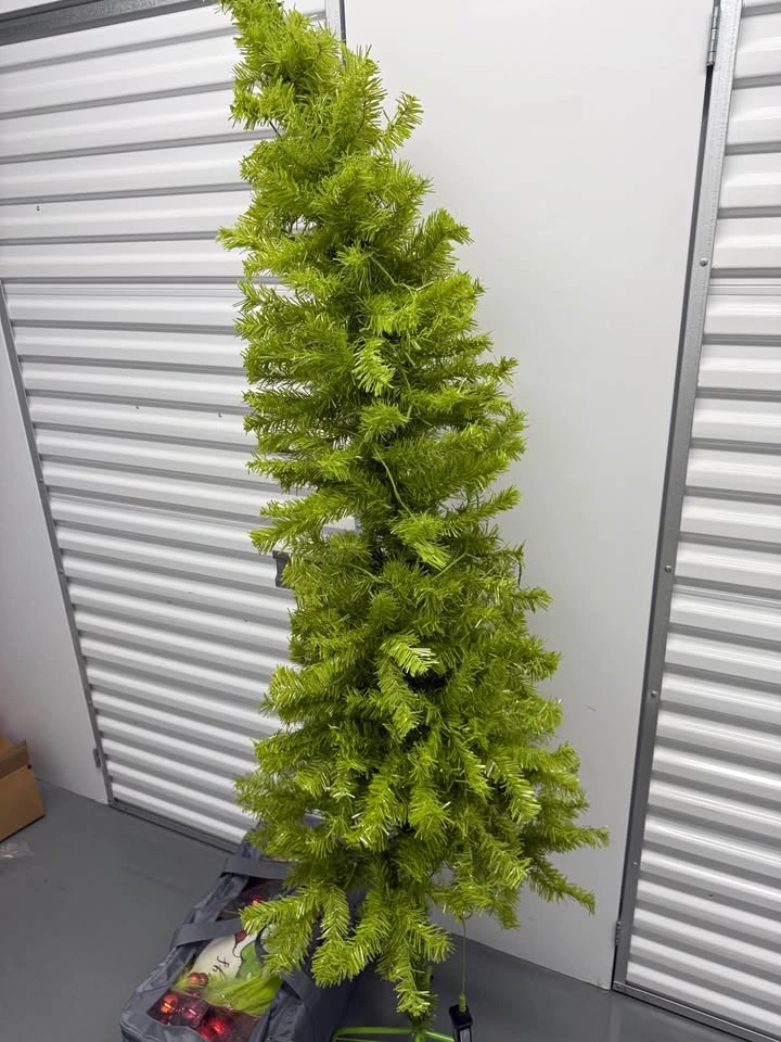 Large Grinch Christmas Decor Lot – Tree, Ornaments, Stocking & M - photo 3