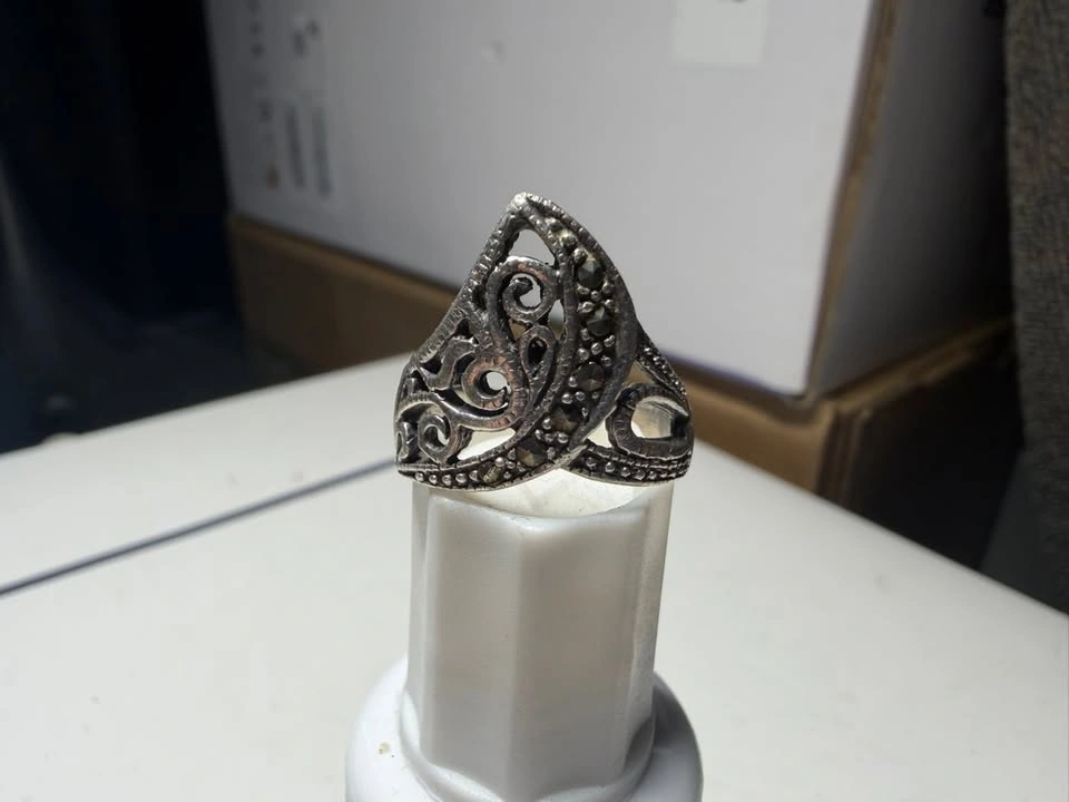 Silver Filigree Ring 4.22g - photo 2