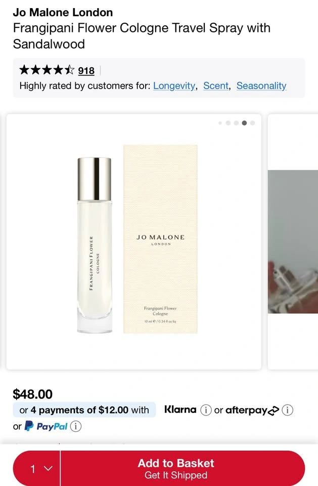 Jo Malone Frangipani Flower Cologne 10ml each - photo 4