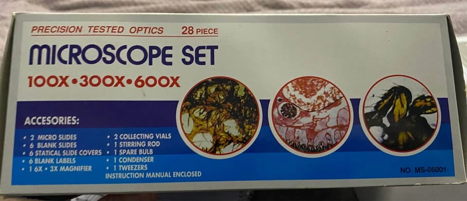 Edu-Toys 28-Piece Microscope Set 100X-600X - photo 2