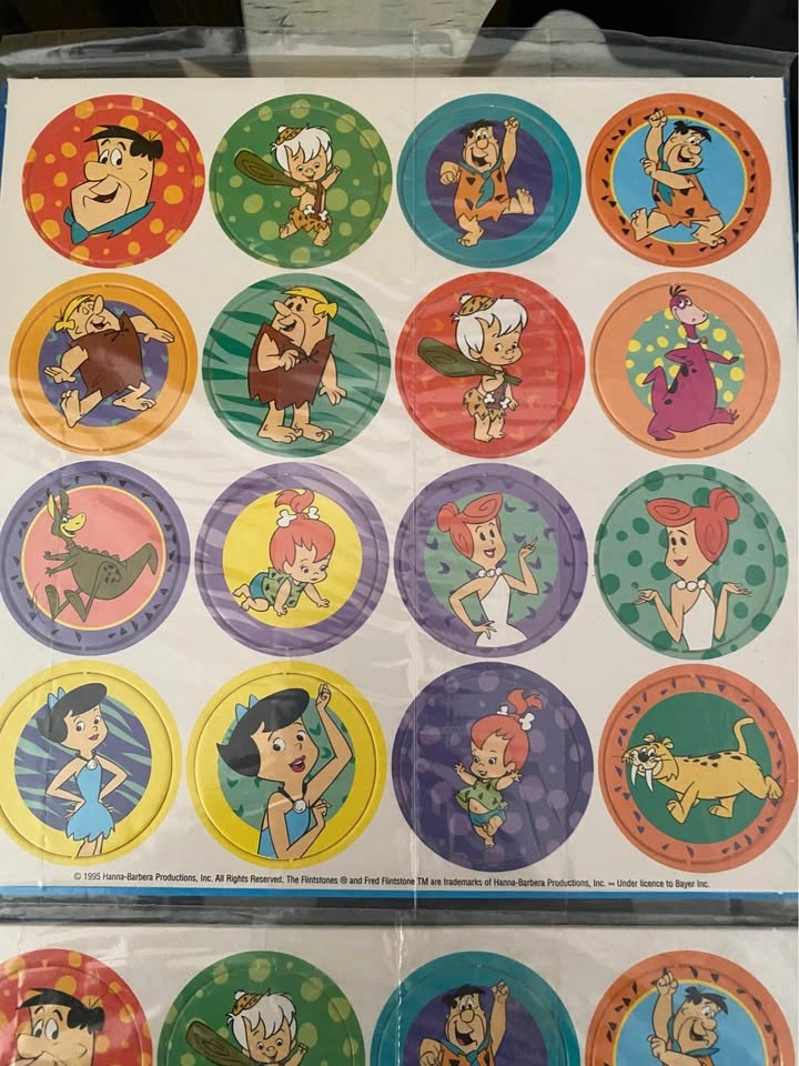 Vintage 1995 Flintstones Collector Caps One A Day Vitamin Promo - photo 4