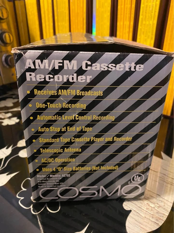 Cosmo A2702 AM/FM Cassette Recorder - photo 3