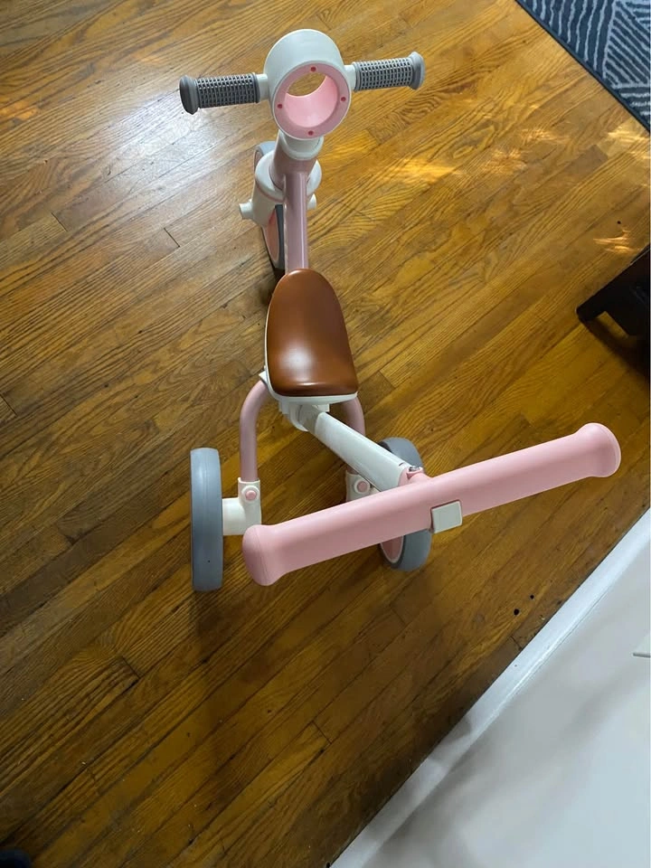 LOL-FUN 3-in-1 Toddler Tricycle with Push Handle - photo 2