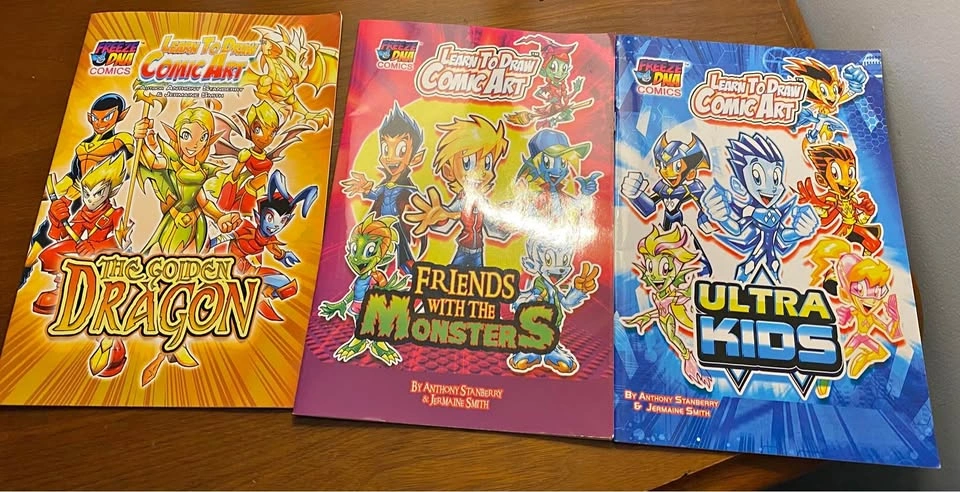 Freeze DNA Comics Learn To Draw Comic Art Books (3 Pack)
