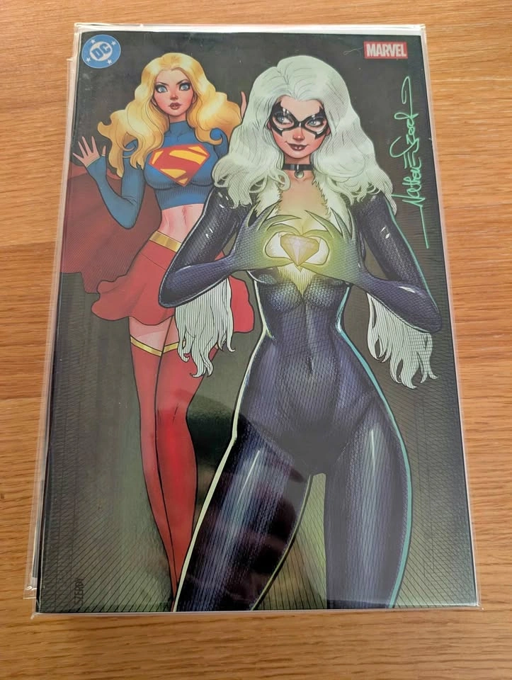 Signed Superman/Spider-Man #1 Virgin spot foil