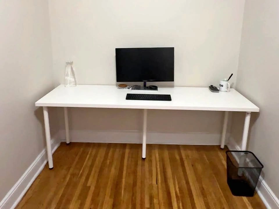 78 inch White Desk (Disassembled)