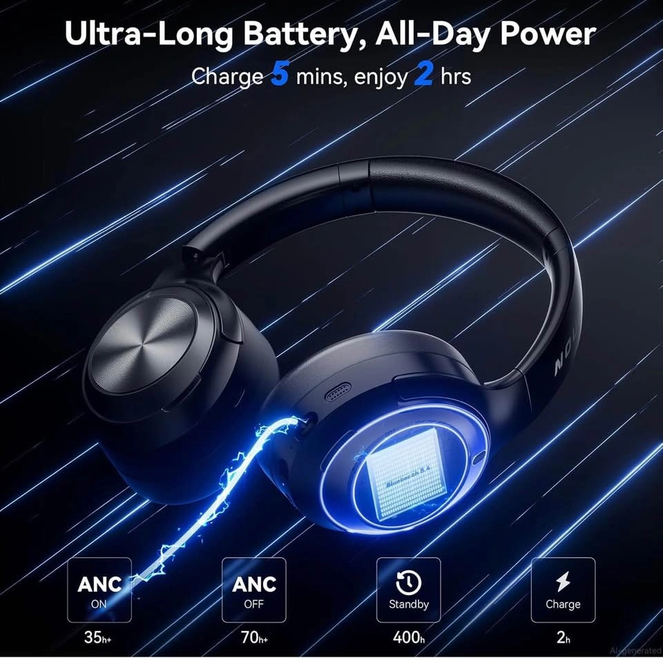 Wireless Hybrid Active Noise Cancelling Headphones - photo 5