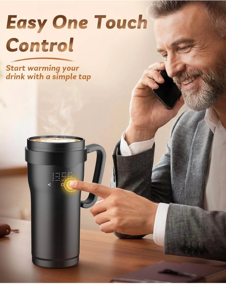 Mug Warmer Set with 16oz Self Heating Coffee Mug - photo 3