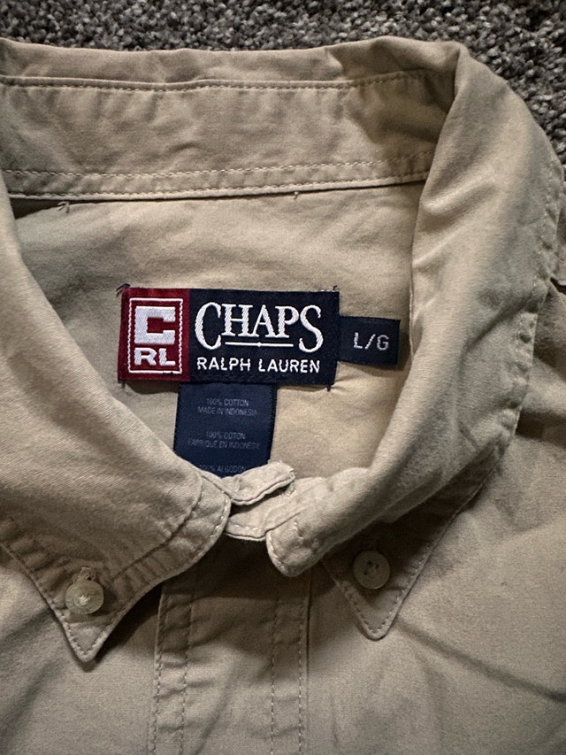 Chaps Ralph Lauren Button Up Shirt Size L to XL - photo 4