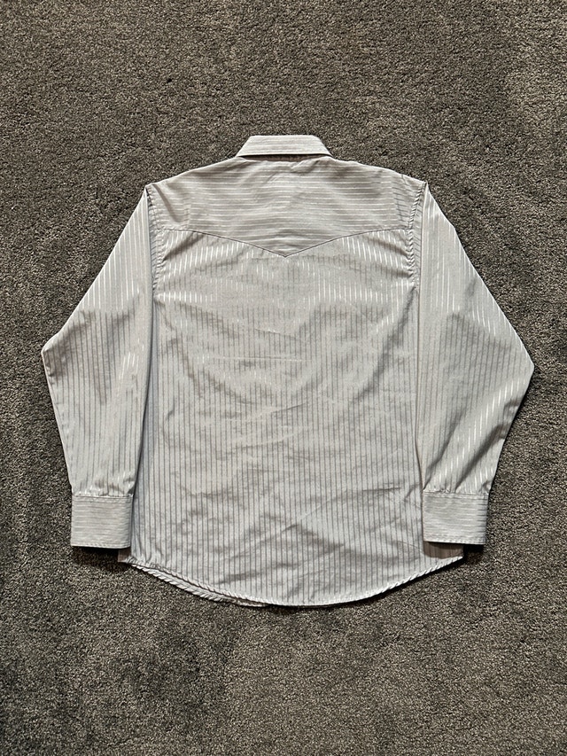 Wranglers Striped Pearl Snap Western Shirt Size L - photo 5
