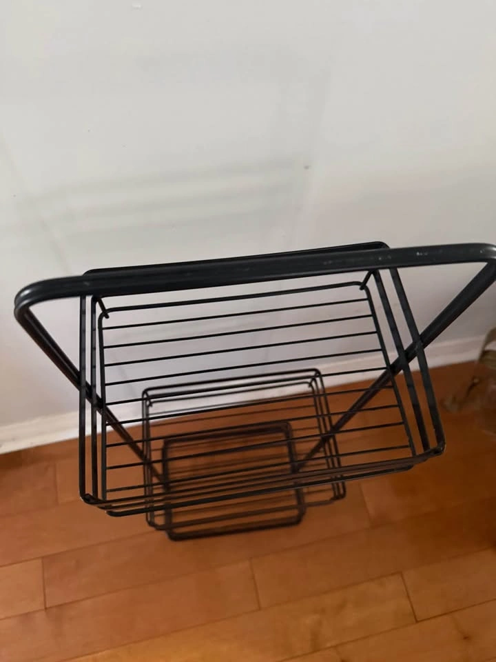 3-Tier Black Metal Wire Storage Rack - photo 4