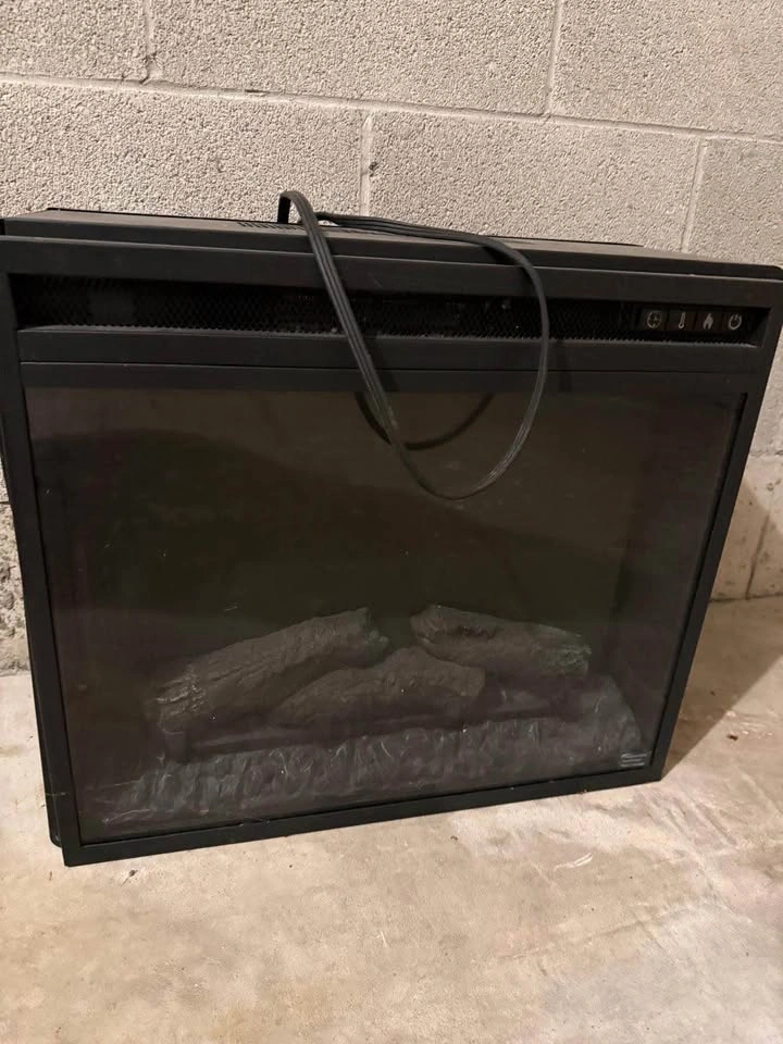 Electric Fireplace Heater – Black - photo 3