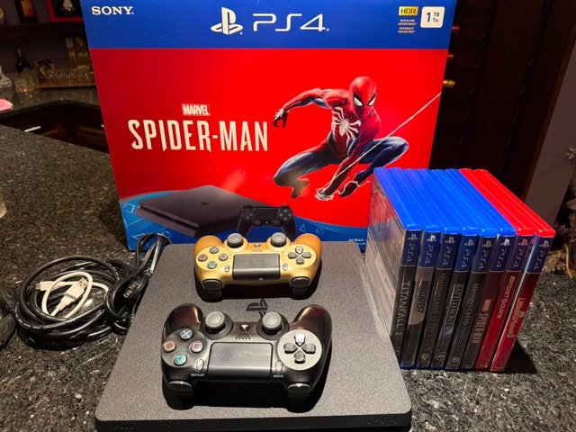 Complete PS4 slim 1TB bundle with PSVR and Games!