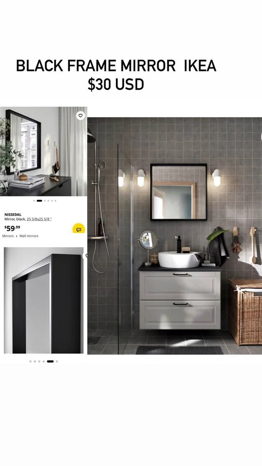 Ikea Black mirror